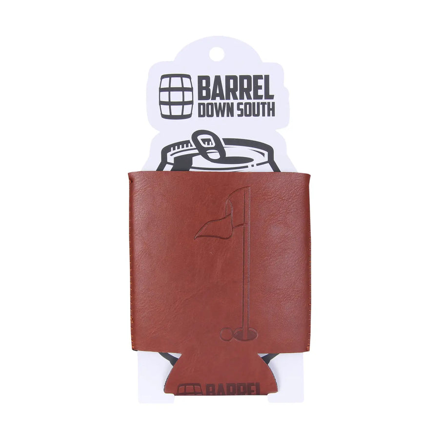 Golf Faux Leather Can Cooler