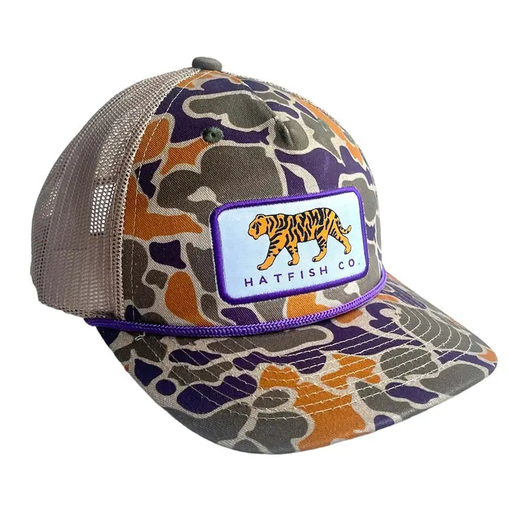 Adult Camo Fighting Tiger Hat