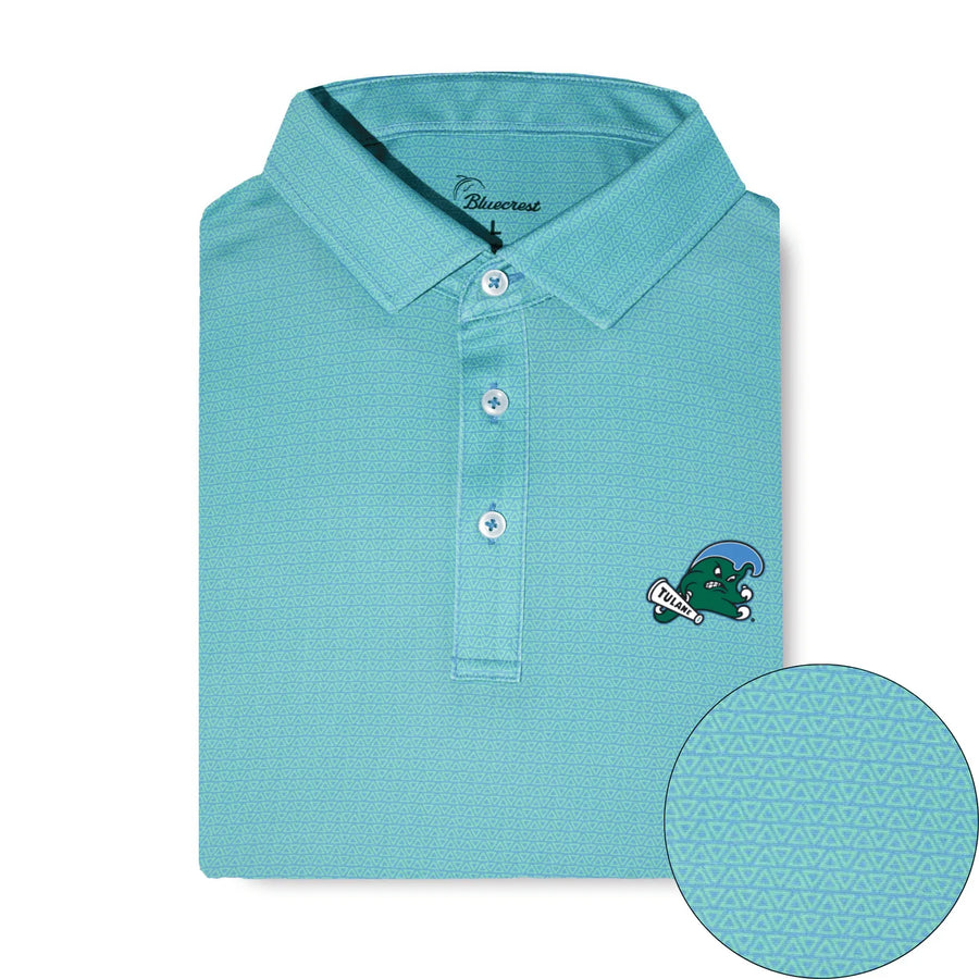 The Apex Print Performance Polo - Tulane