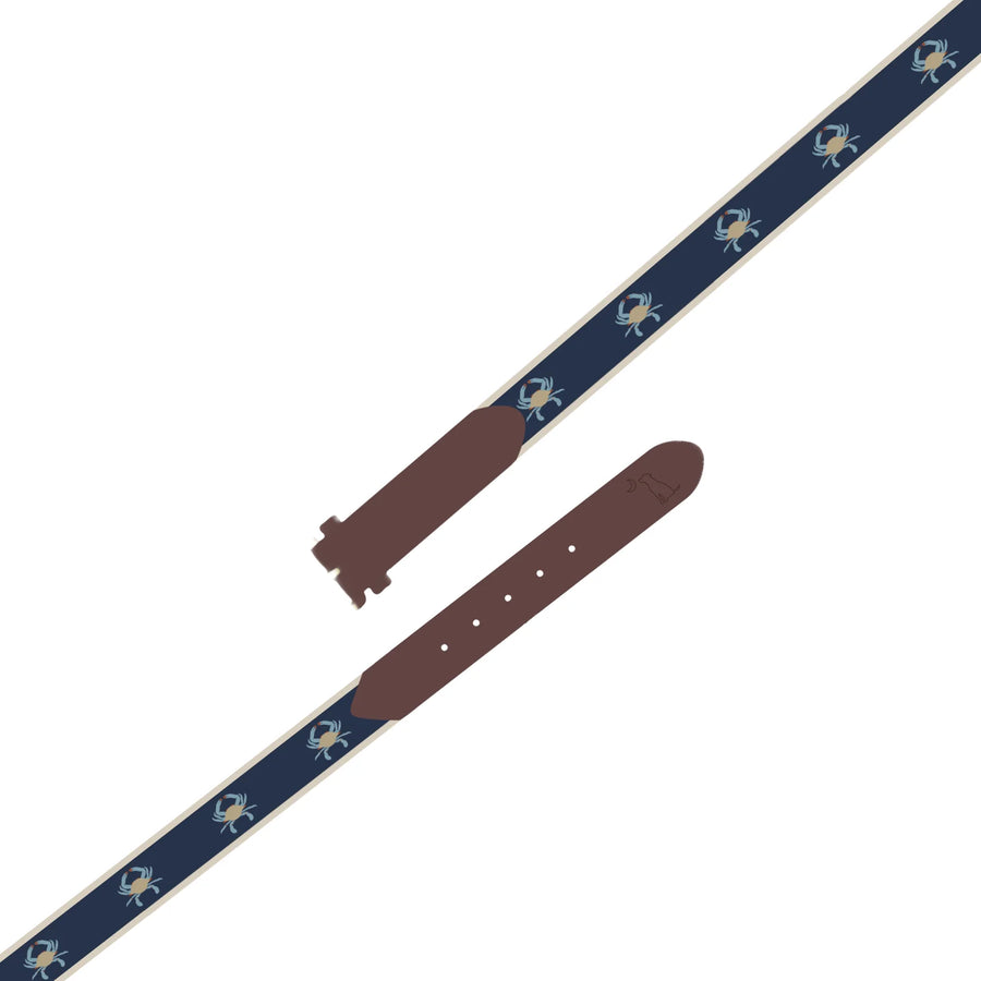 Ribbon Belt- Blue Crab