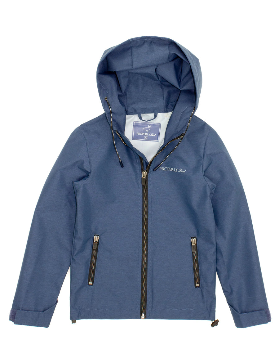 Boys Canopy Rain Jacket - Storm Blue