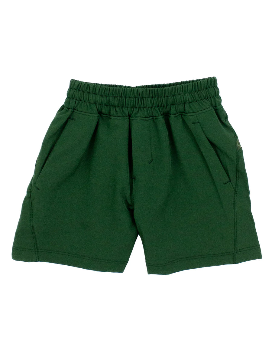 Boys Court Short - Hunter Green