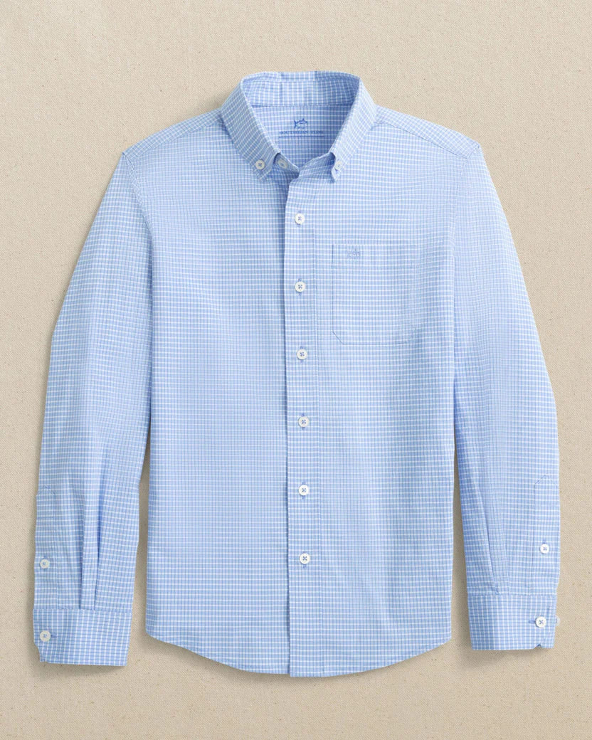 Boys Crofton Plaid Charleston Sport Shirt - Ocean Channel
