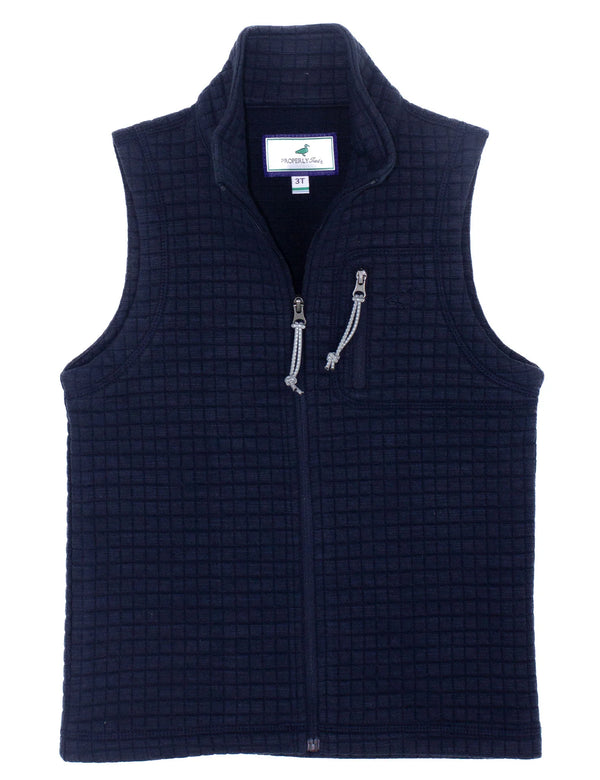 Boys Delta Vest - Navy