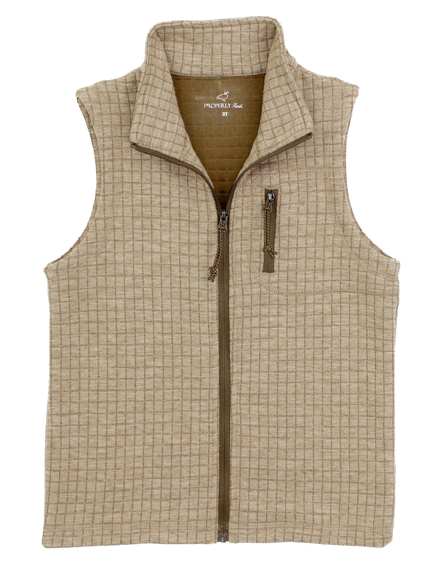 Boys Delta Vest - White Oak