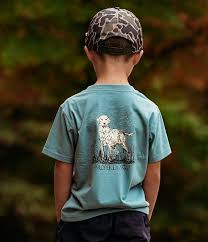 Boys Labrador Short Sleeve Steel Blue
