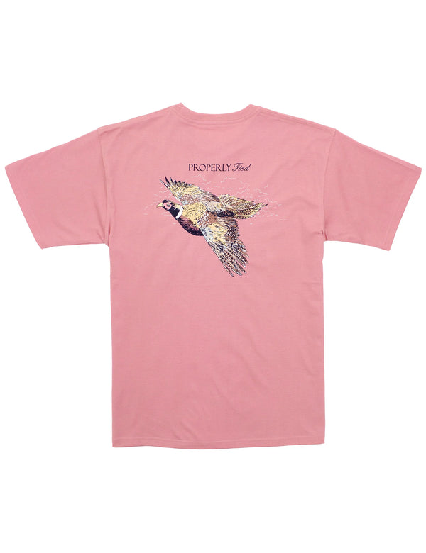 Boys Pheasant Hunt Short Sleeve Salmon