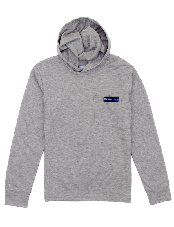 Boys Portland Hoodie - Heather Grey