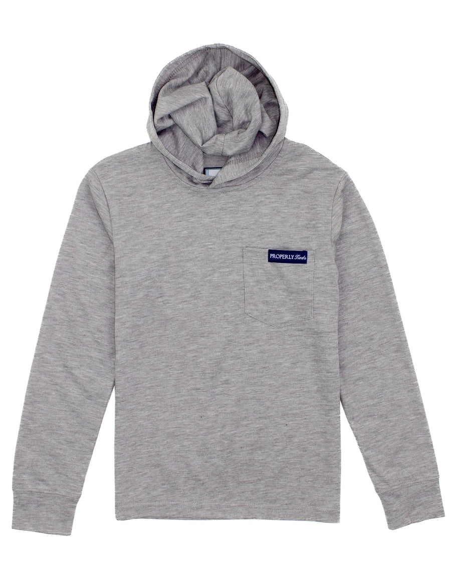 Boys Portland Hoodie - Heather Grey