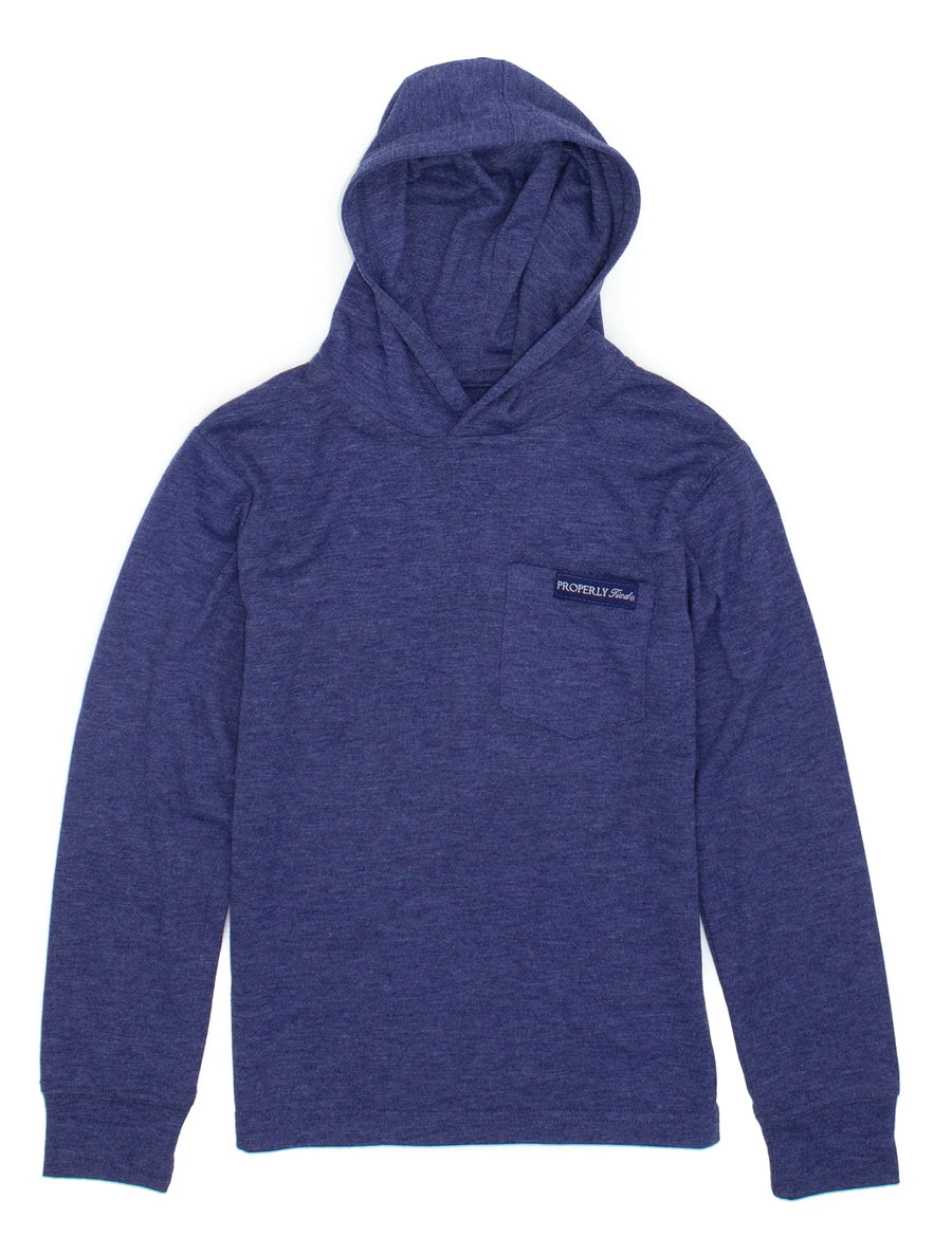 Boys Portland Hoodie - Navy Heather