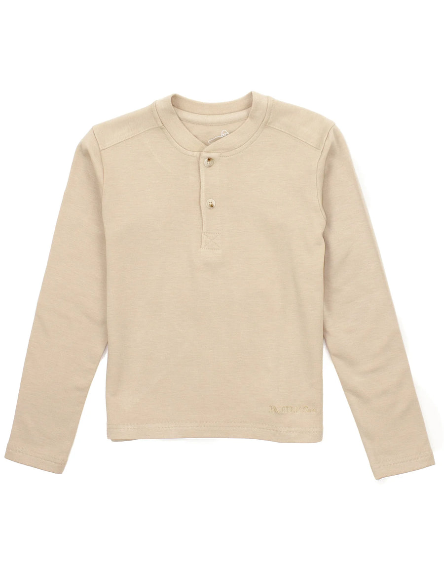 Boys Shoreline Henley Long Sleeve - Birch
