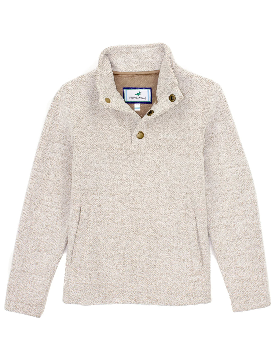 Boys Upland Pullover - Cream