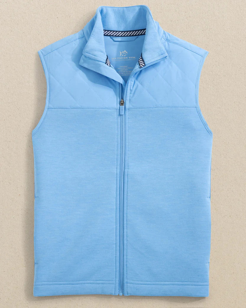 Boys Waterfront Quilted Vest - Ocean Channel