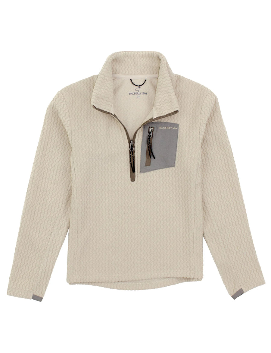 Boys Yukon Pullover - White Oak