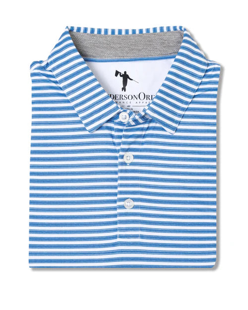 Brooks Polo - HTR Federal Blue/HTR Blue Fog