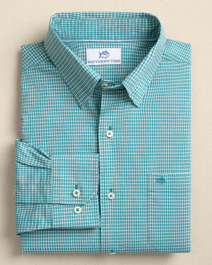 Charleston Crofton Plaid Sportshirt - Spruce Shade