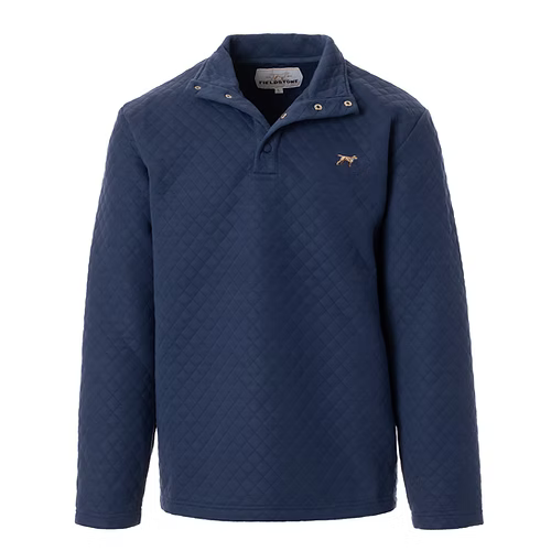 Diamond Patterned Pullover - Navy