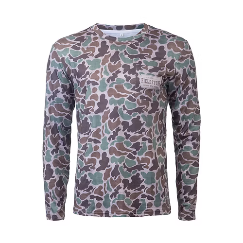 Dry-fit Pocketed L/S Camo Tee