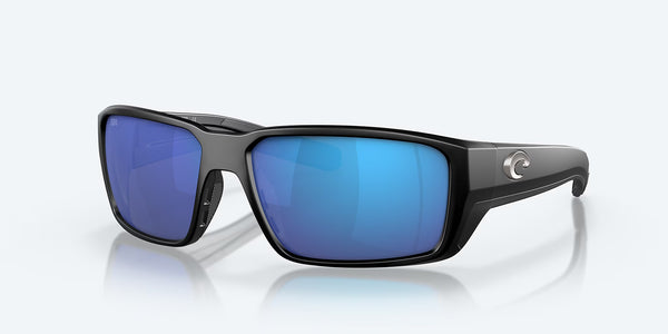 FANTAIL PRO 11 MATTE BLACK w/ BLUE MIRROR 580G INJECTED MAN SUNGLASS