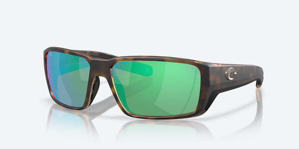 FANTAIL PRO MATTE TORTOISE w/ GREEN MIRROR 580G INJECTED MAN SUNGLASS