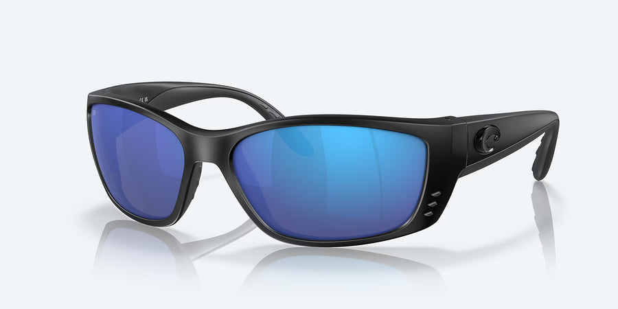 FISCH 01 BLACKOUT w/ BLUE MIR 580G INJECTED MAN SUNGLASS