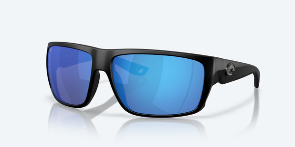 FLY LINE MATTE BLACK w/ BLUE MIRROR 580G INJECTED MAN SUNGLASS