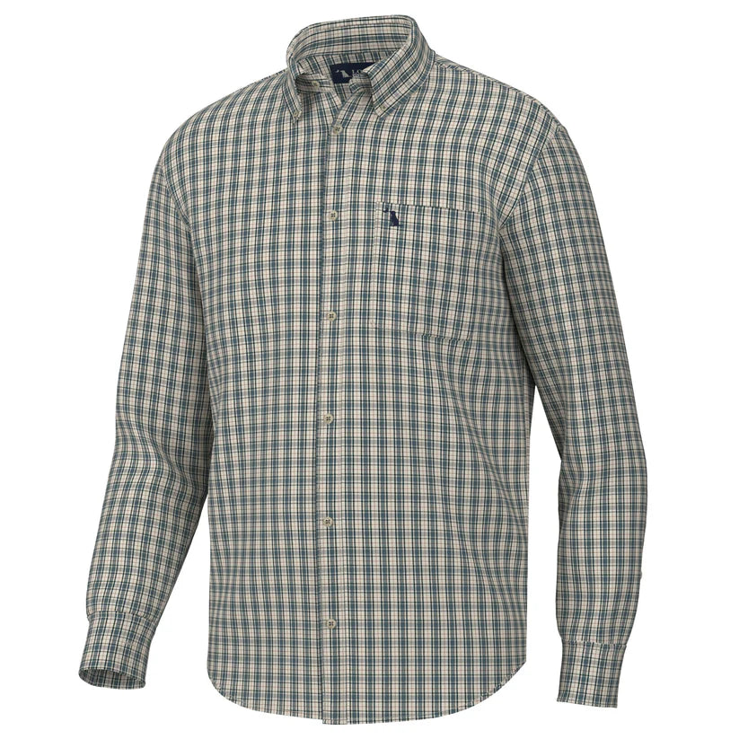 Faulk Dress Shirt - Ocean/Beige/Rust
