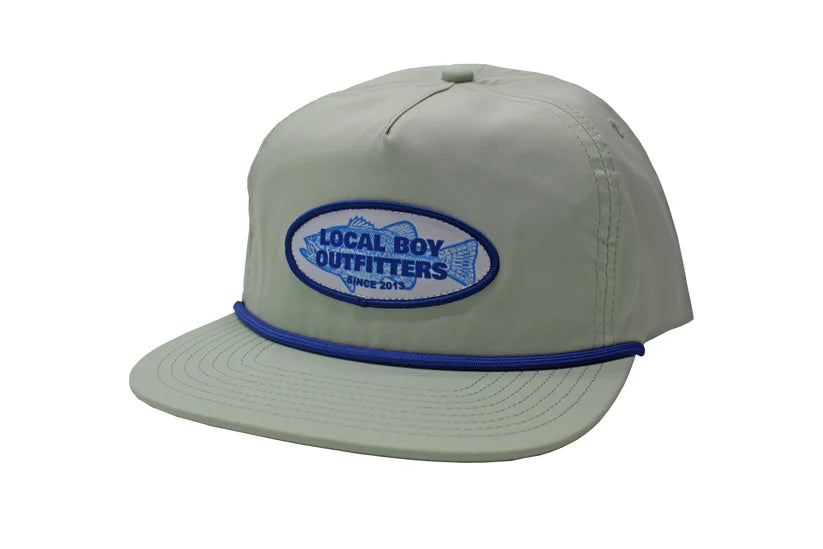 Gone Fishin' Patch Low Profile Rope Hat - Quarry