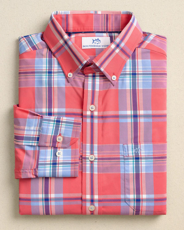 Greenview Plaid Intercoastal Sport Shirt - Snapper