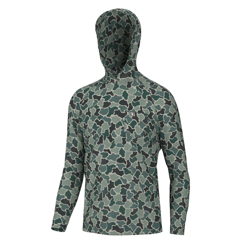 Heather Blend Hoodie - Ravine Camo