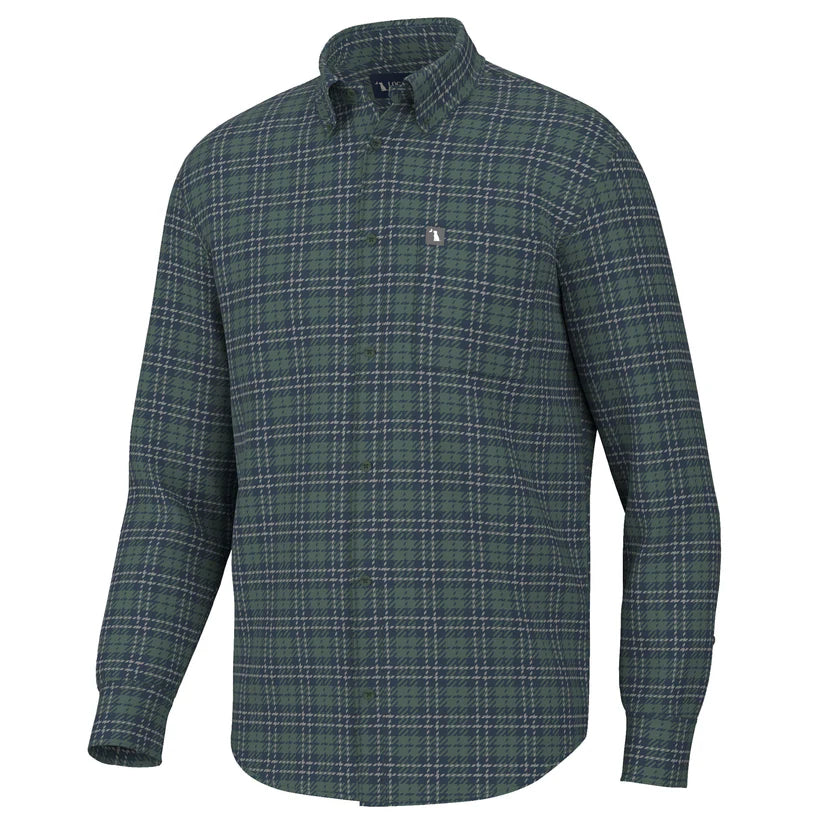 Hilton Stretch Flannel - Sage/Navy/Gray