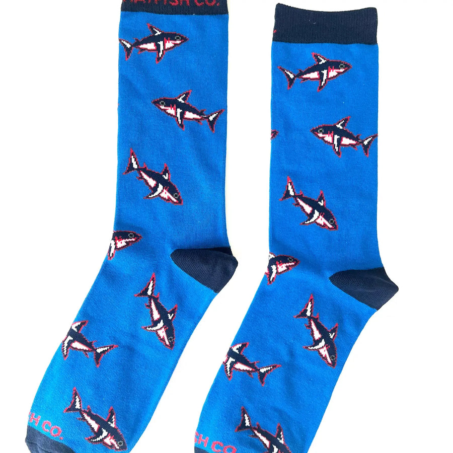 Hotty Shark Print Adult Socks