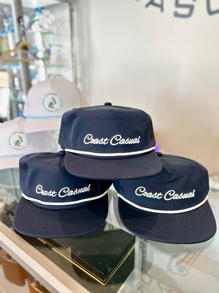 Coast Casual Script Hat - Navy