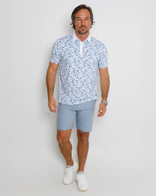 Jeni Polo - White/Blue Fog/Federal Blue