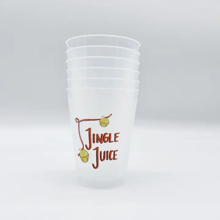 Jingle Juice Party Cup Set-Drinkware Favor Reusable Holiday
