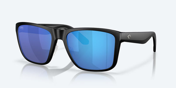 LOS ALIJOS MATTE BLACK w/ BLUE MIRROR 580G INJECTED MAN SUNGLASS
