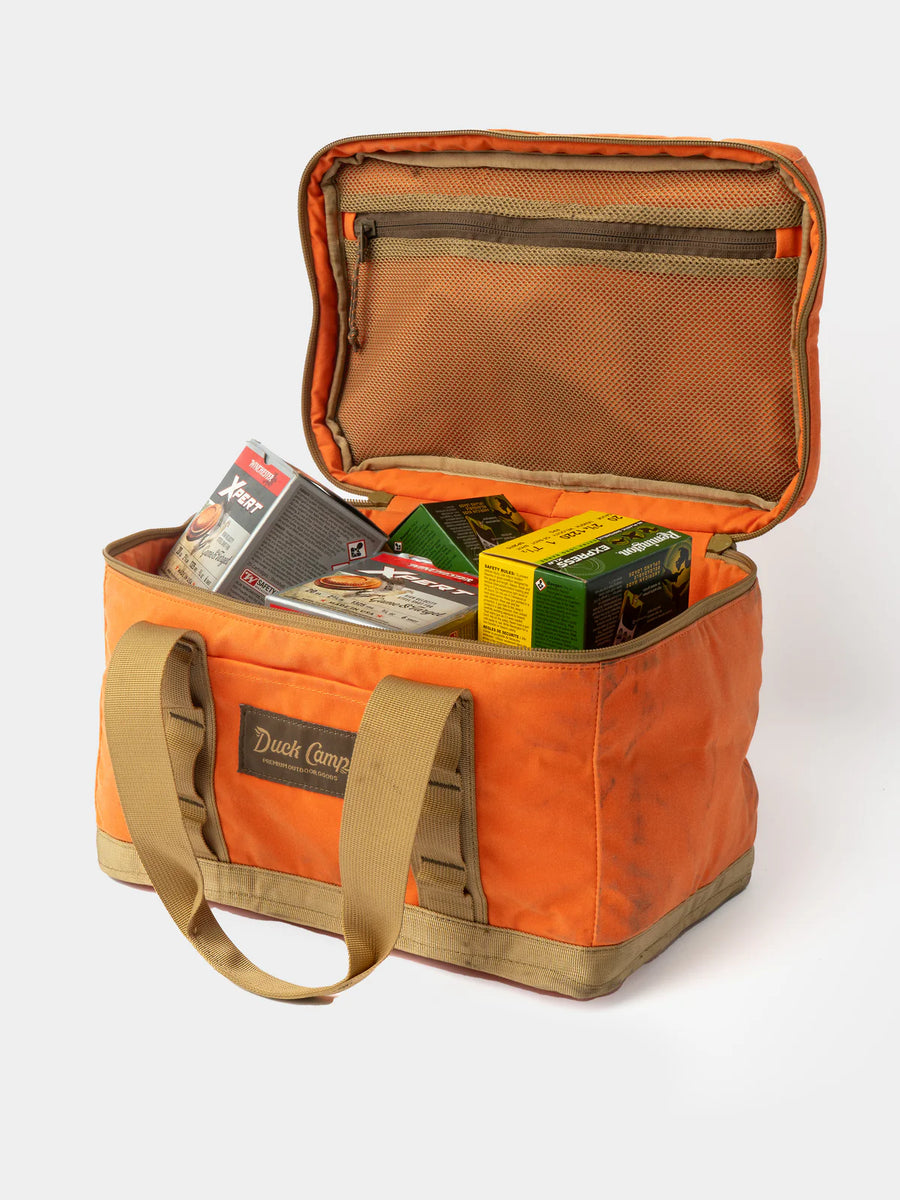 Large Canvas Ammo Tote - Wheat/Blaze