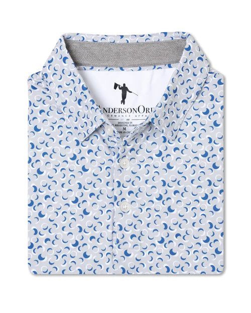 Logan Polo - Steel/White/Federal Blue