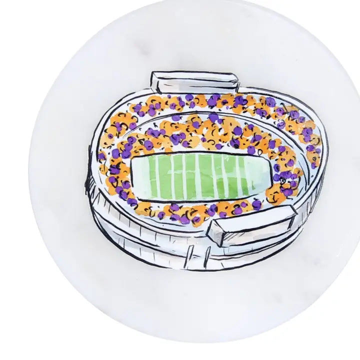 Louisiana La State Spirit Stadium Marble Coaster