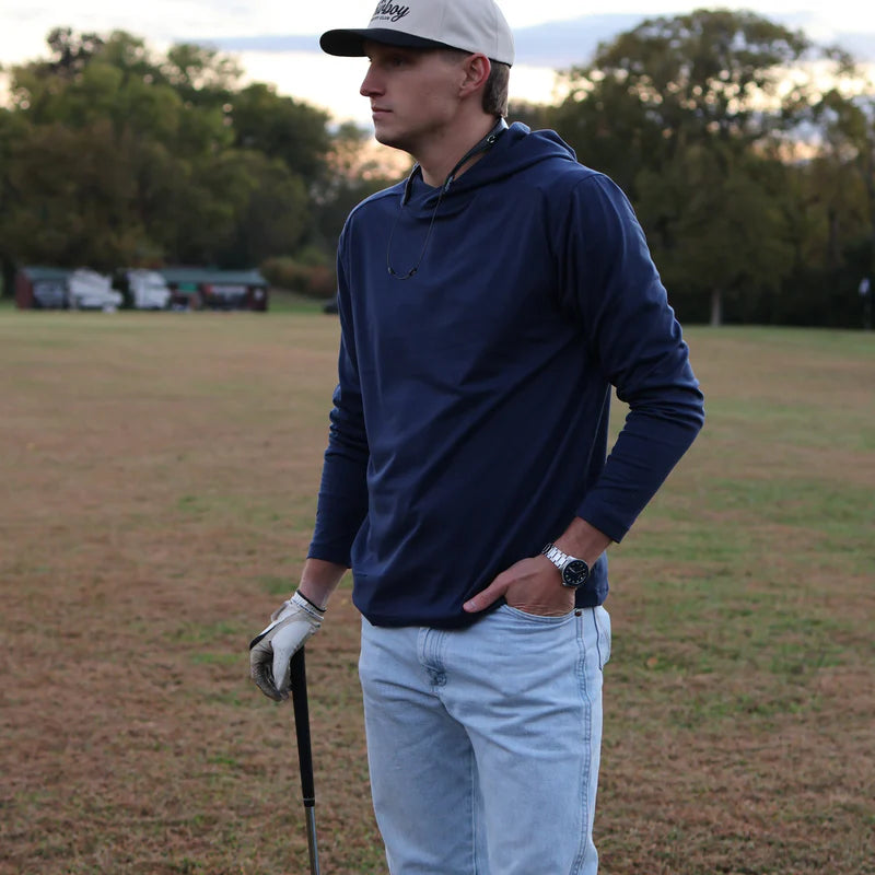 Mid-Weight Hoodie - Navy