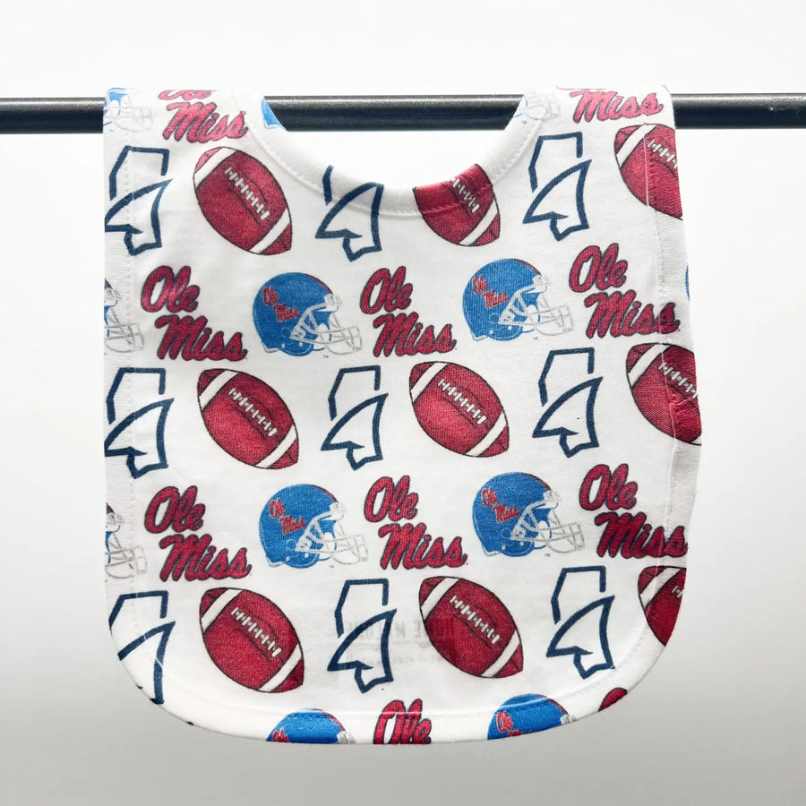 Mississippi University Ole Miss Landshark Baby Bib