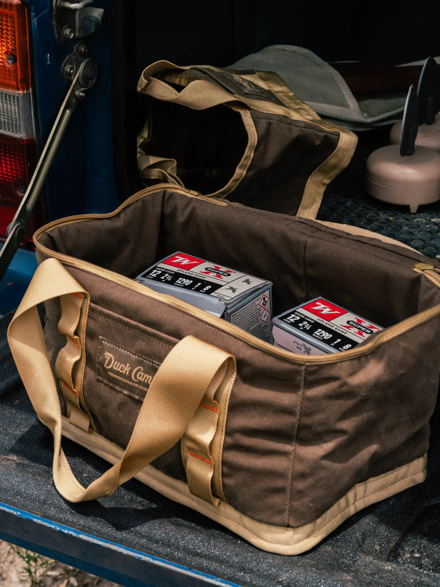 Large Canvas Ammo Tote - Pin Oak/Wheat