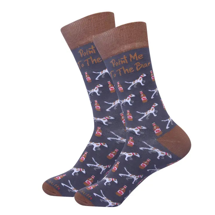 Point Me To the Bar Socks