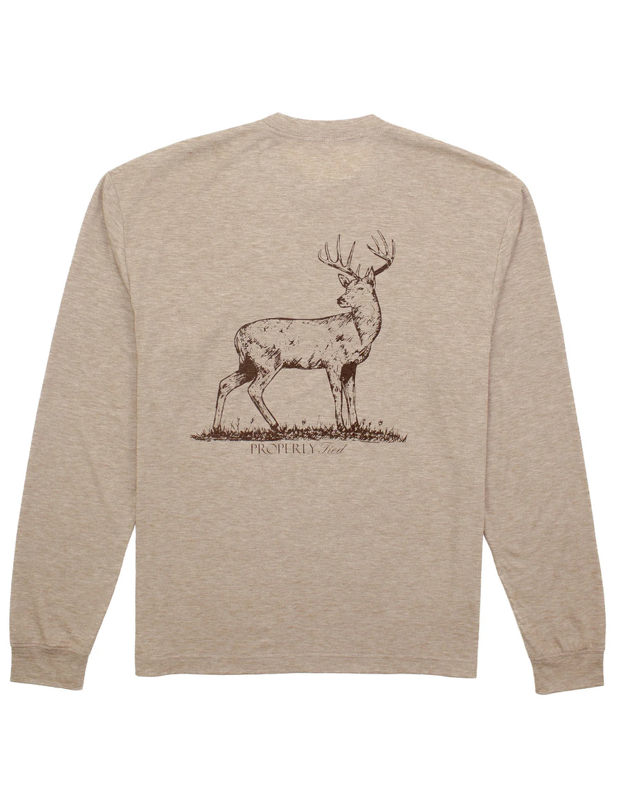 Portland Pocket Tee Long Sleeve - Whitetail Sand