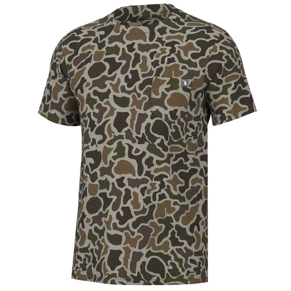 Short Sleeve Heather-Blend Crew - Localflage Vintage