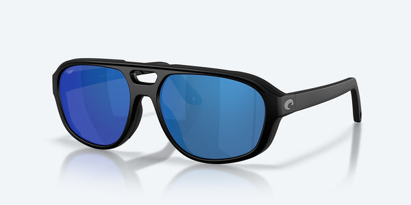 STREET HEAT MATTE BLACK W/ BLUE MIRROR 580P