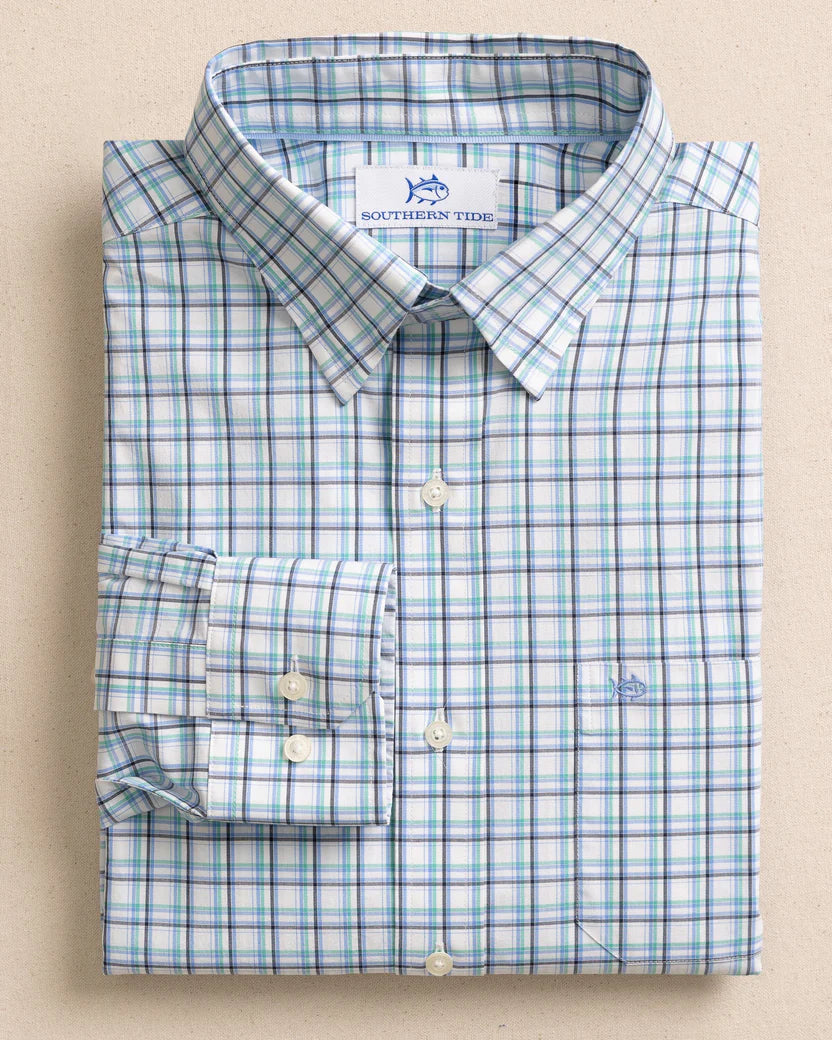Sawmill Plaid Charleston Sport Shirt - Ocean Channel