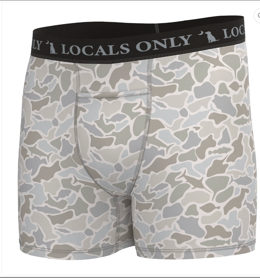 Men's Boxer Briefs-Saltwater Camo