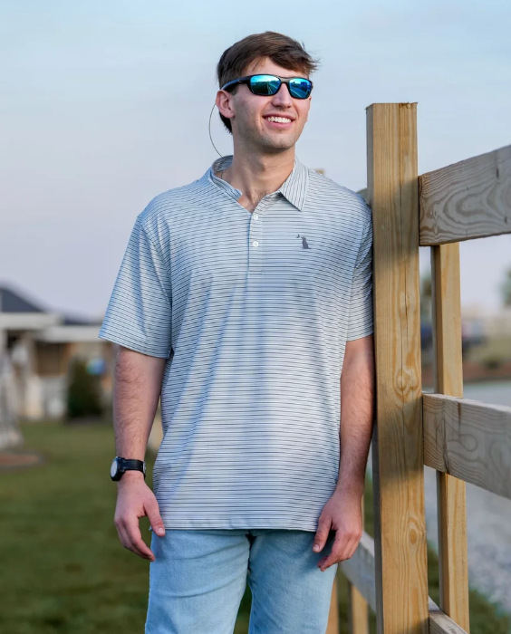 Edisto Polo- Dark Slate