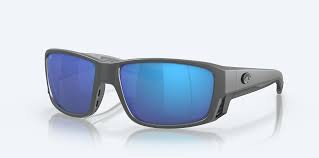TUNA ALLEY PRO GRAY w/ BLUE MIRROR 580G INJECTED MAN SUNGLASS